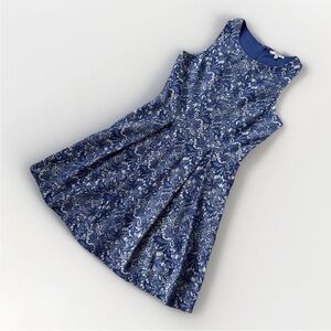 41 HAWTHORN Women's Dress Blue Lace Sleeveless Fit Flare